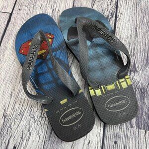 Havaianas DC Comics Superman Batma Kids Size 5 Flip‎ Flips Sandals